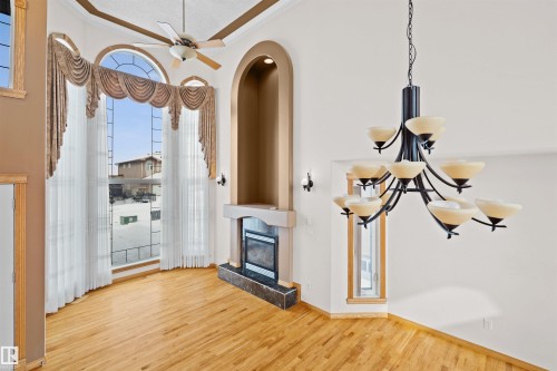 15907 91 Street, Edmonton, AB - Indoor Photo Showing Other Room With Fireplace