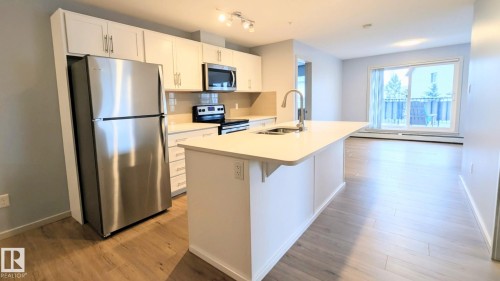 120 5404 7 Avenue, Edmonton, AB - Indoor Photo Showing Kitchen With Double Sink