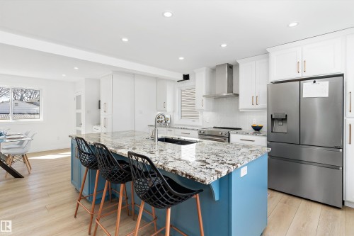 9448 76 Street, Edmonton, AB - Indoor Photo Showing Kitchen With Upgraded Kitchen