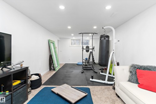 9448 76 Street, Edmonton, AB - Indoor Photo Showing Gym Room
