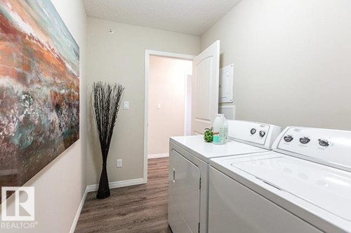# B103 6120 Stanton Drive, Edmonton, AB - Indoor Photo Showing Laundry Room