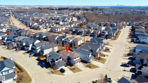Residential neighborhood featuring varied architectural styles and mature landscaping - 22064 95 Avenue, Edmonton, AB - Outdoor With View