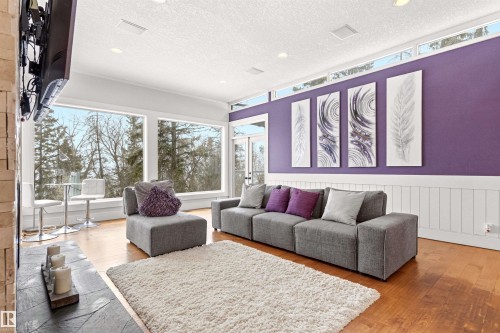 12420 Grand View Drive, Edmonton, AB - Indoor Photo Showing Living Room