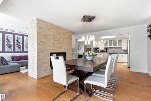 12420 Grand View Drive, Edmonton, AB - Indoor Photo Showing Dining Room