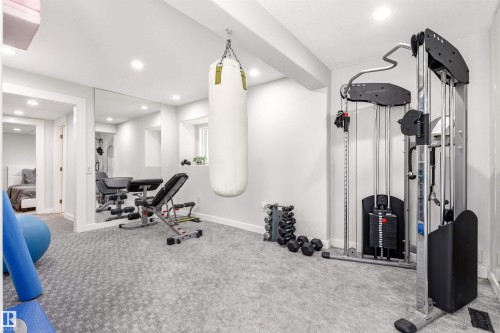 12420 Grand View Drive, Edmonton, AB - Indoor Photo Showing Gym Room