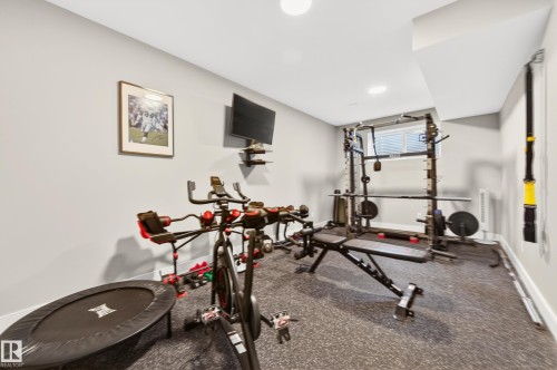 8207 101 Avenue Nw, Edmonton, AB - Indoor Photo Showing Gym Room