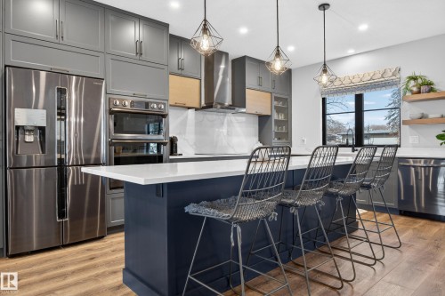 8207 101 Avenue Nw, Edmonton, AB - Indoor Photo Showing Kitchen With Upgraded Kitchen