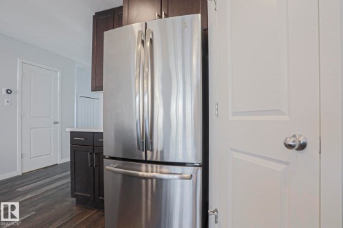 Stainless steel French door refrigerator with bottom freezer - 4314 Cooke Lane, Edmonton, AB - Indoor