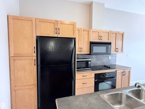 513 10147 112 Street, Edmonton, AB - Indoor Photo Showing Kitchen With Double Sink
