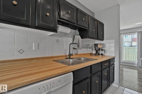 8 1020 41 Street, Edmonton, AB - Indoor Photo Showing Kitchen With Double Sink