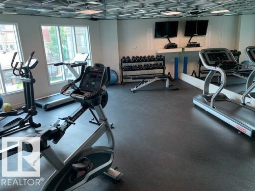 609 10142 111 Street, Edmonton, AB - Indoor Photo Showing Gym Room