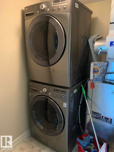 Insuite Laundry - 609 10142 111 Street, Edmonton, AB - Indoor Photo Showing Laundry Room