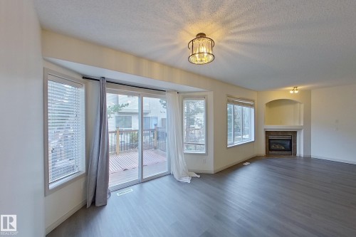 57 155 Crocus Crescent, Sherwood Park, AB - Indoor Photo Showing Other Room With Fireplace