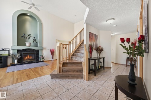 10331 156 Avenue, Edmonton, AB - Indoor Photo Showing Other Room With Fireplace