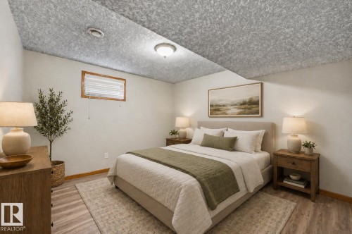 (virtually staged) - 10331 156 Avenue, Edmonton, AB - Indoor Photo Showing Bedroom