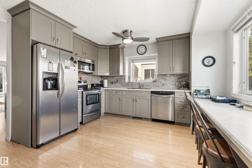 18216 98A Avenue, Edmonton, AB - Indoor Photo Showing Kitchen With Upgraded Kitchen