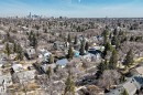 Expansive aerial view showcasing a residential neighborhood with a distant cityscape - 10954 62 Avenue, Edmonton, AB  - Outdoor With View 
