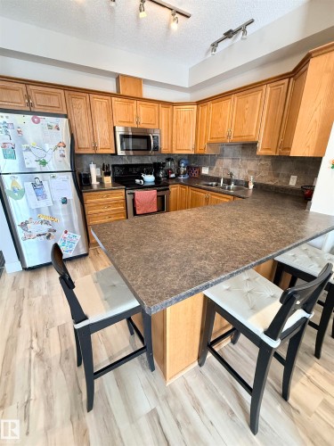 309 8931 156 Street, Edmonton, AB - Indoor Photo Showing Kitchen With Double Sink