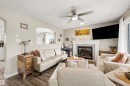 5432 203 Street, Edmonton, AB  - Indoor Photo Showing Living Room With Fireplace 