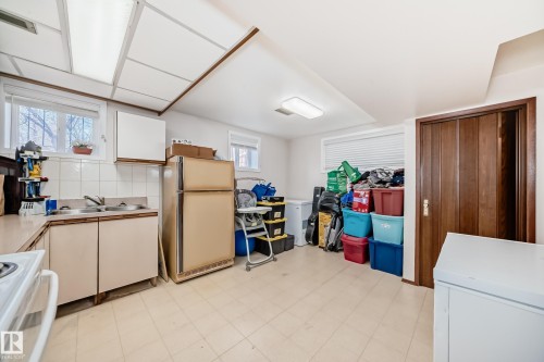 12106 48 Street, Edmonton, AB - Indoor Photo Showing Kitchen With Double Sink