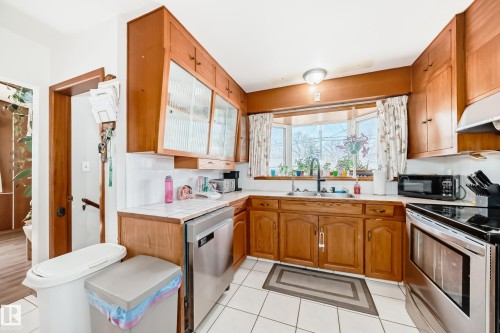 12106 48 Street, Edmonton, AB - Indoor Photo Showing Kitchen With Double Sink