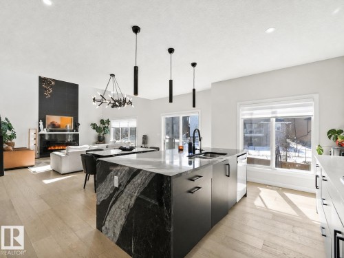18204 90 Street, Edmonton, AB - Indoor Photo Showing Kitchen With Double Sink With Upgraded Kitchen