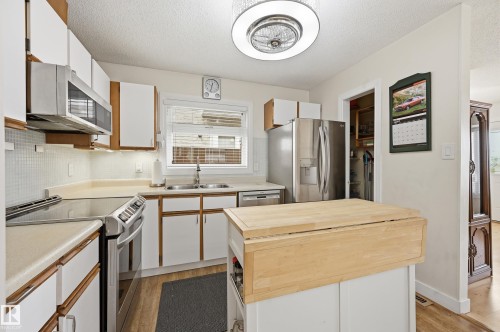8305 157 Avenue, Edmonton, AB - Indoor Photo Showing Kitchen With Double Sink