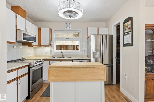 8305 157 Avenue, Edmonton, AB - Indoor Photo Showing Kitchen With Stainless Steel Kitchen With Double Sink