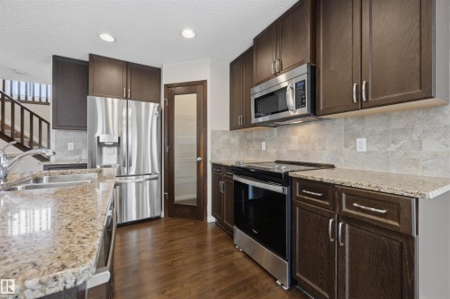 20813 96A Avenue, Edmonton, AB - Indoor Photo Showing Kitchen With Double Sink With Upgraded Kitchen