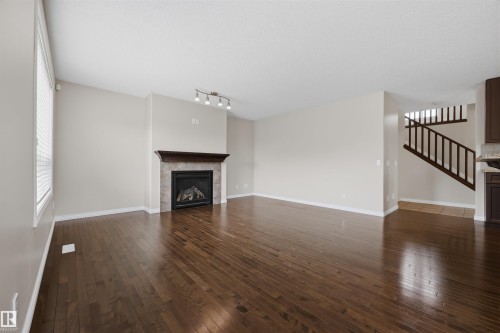 20813 96A Avenue, Edmonton, AB - Indoor Photo Showing Living Room With Fireplace