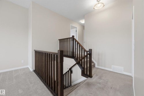 Stairs leading to the bonus room. - 20813 96A Avenue, Edmonton, AB - Indoor Photo Showing Other Room