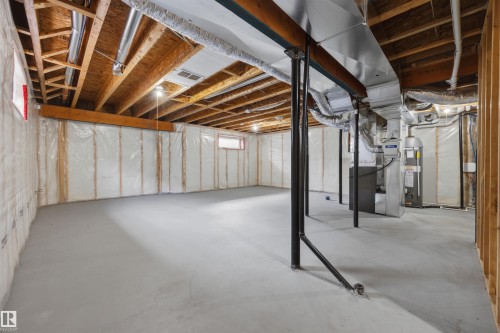 Unfinished basement. - 20813 96A Avenue, Edmonton, AB - Indoor Photo Showing Basement