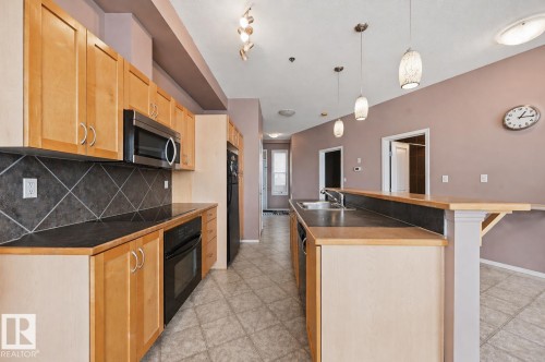 369 4823 104A Street, Edmonton, AB - Indoor Photo Showing Kitchen With Double Sink