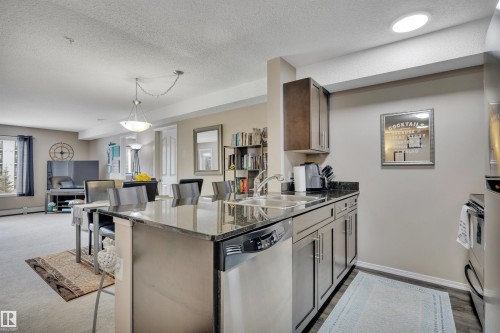 208 11820 22 Avenue, Edmonton, AB - Indoor Photo Showing Kitchen With Stainless Steel Kitchen With Double Sink