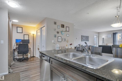 208 11820 22 Avenue, Edmonton, AB - Indoor Photo Showing Kitchen With Double Sink