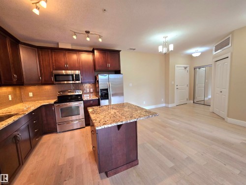 256 6079 Maynard Way, Edmonton, AB - Indoor Photo Showing Kitchen With Stainless Steel Kitchen With Double Sink