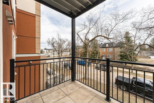 Private balcony featuring Gas BBQ Hookup - 204 10126 144 Street, Edmonton, AB - Outdoor With Balcony With Exterior