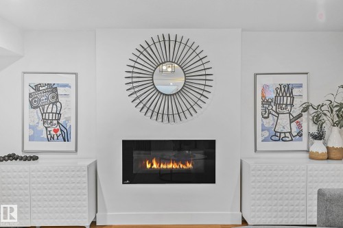 15011 77 Avenue, Edmonton, AB - Indoor With Fireplace
