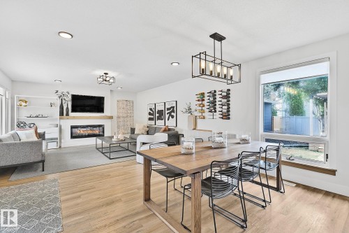 15011 77 Avenue, Edmonton, AB - Indoor With Fireplace
