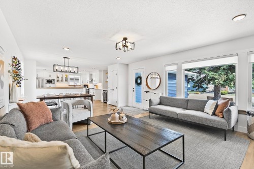 15011 77 Avenue, Edmonton, AB - Indoor Photo Showing Living Room