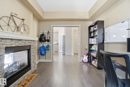 2133 Blue Jay Point(E), Edmonton, AB - Indoor With Fireplace