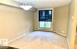 Carpeted room with neutral tone walls and white baseboards - 