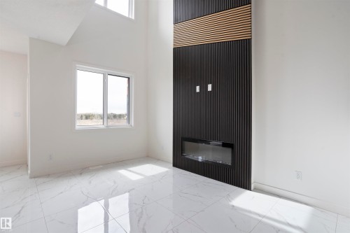 3013 8 Avenue, Edmonton, AB - Indoor Photo Showing Other Room With Fireplace
