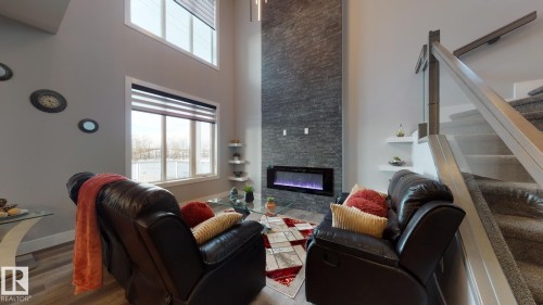 25 Blackbird Bend, Fort Saskatchewan, AB - Indoor With Fireplace