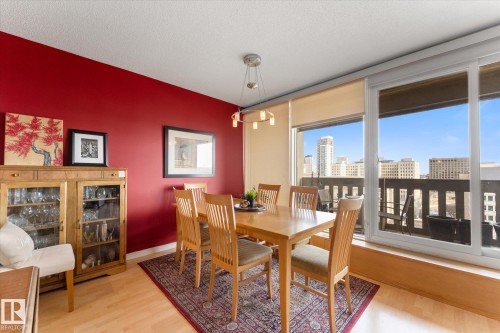 1105 9809 110 Street, Edmonton, AB - Indoor Photo Showing Dining Room