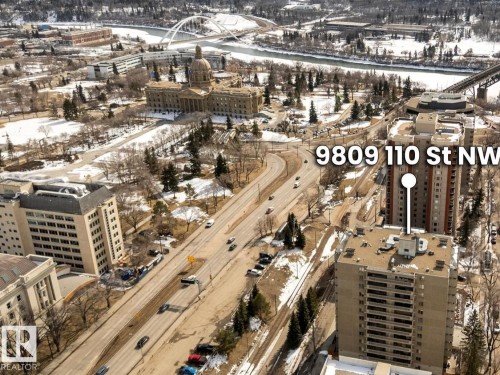 1105 9809 110 Street, Edmonton, AB - Outdoor With View