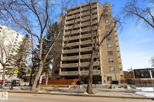 1105 9809 110 Street, Edmonton, AB - Outdoor With Balcony With Facade