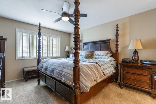 Spacious room featuring neutral wall tones and plush carpet flooring - 47 1130 Falconer Road, Edmonton, AB - Indoor Photo Showing Bedroom