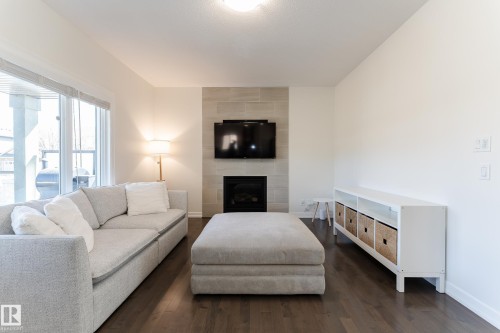 2804 Watcher Court, Edmonton, AB - Indoor Photo Showing Living Room With Fireplace