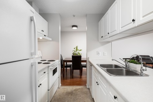 340 17447 98A Avenue, Edmonton, AB - Indoor Photo Showing Kitchen With Double Sink
